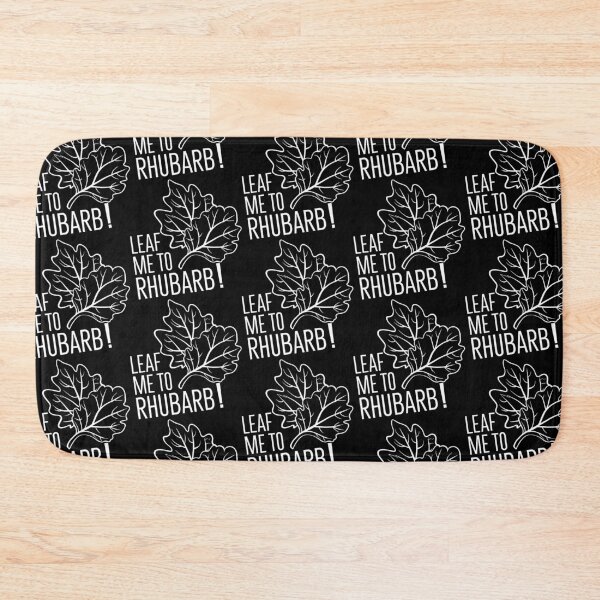 Item preview, Rhubarb Leaves: A Close-Up Look in White designed and sold by SplashTastic.