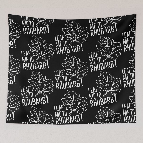 Item preview, Rhubarb Leaves: A Close-Up Look in White designed and sold by SplashTastic.
