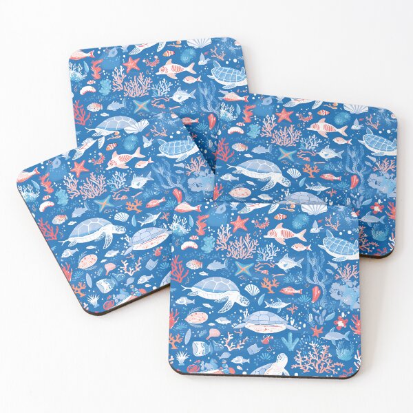 Item preview, colorful patterns of marine life designed and sold by Windy-market.
