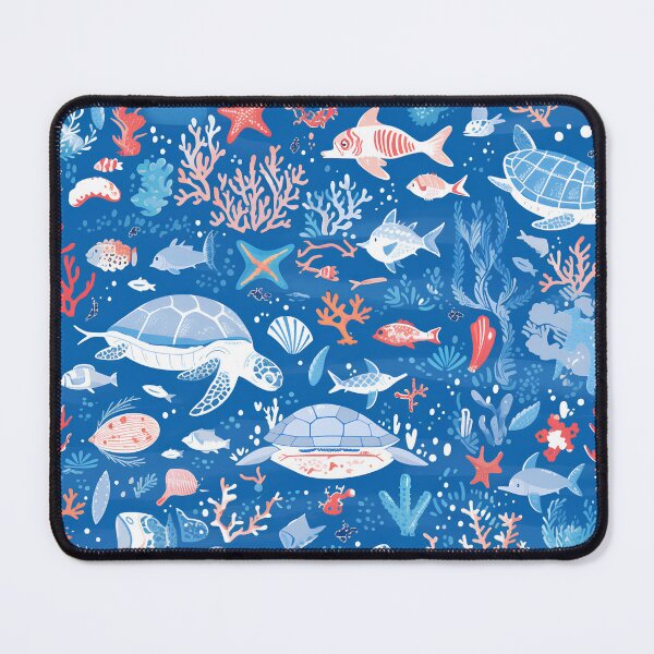 Item preview, colorful patterns of marine life designed and sold by Windy-market.