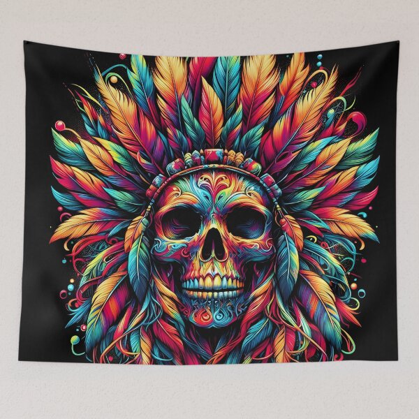 Item preview, Feathered Skull designed and sold by zarshirts.