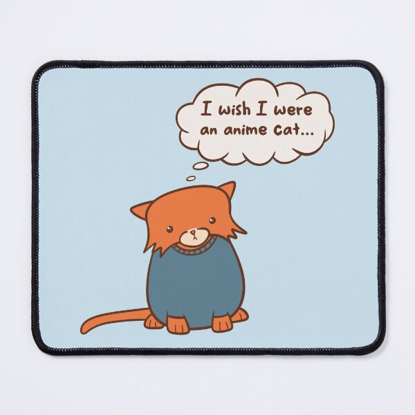 Item preview, Thoughtful Cat - anime cat designed and sold by WatershipBound.