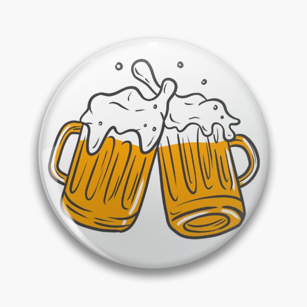 Item preview, Cheers! Two Clinking Beer Mugs Illustration designed and sold by andrefspf.