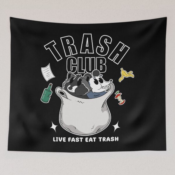 Item preview, Trash Club: Live Fast Eat Trash designed and sold by Artthree.