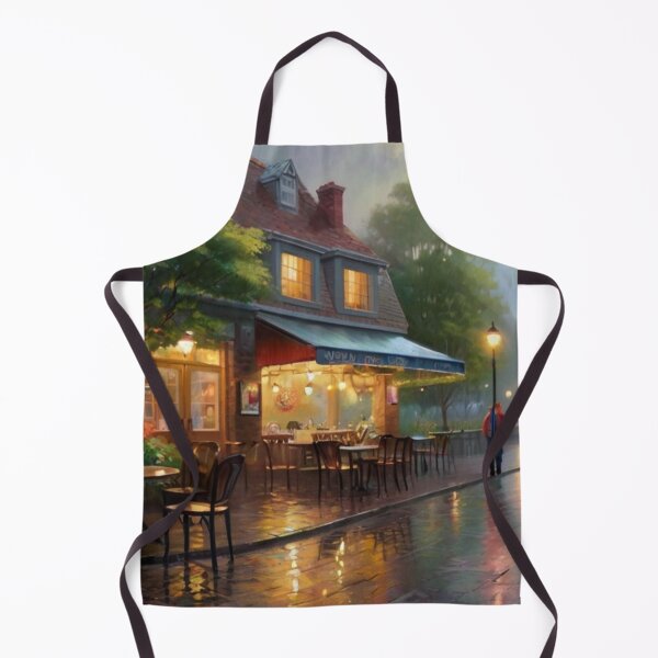 Item preview, Cafe de la Rue on a Rainy Day designed and sold by BlareBlare.