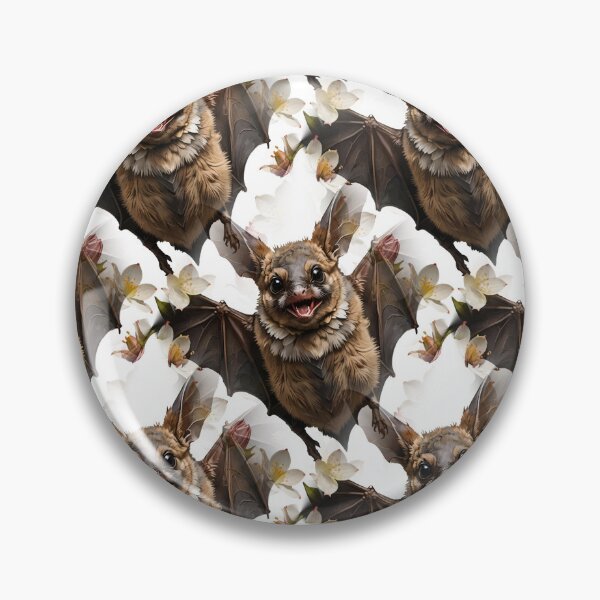 Item preview, A Virginia Big-Eared Bat With Cornus florida Flowers Pattern designed and sold by taiche.