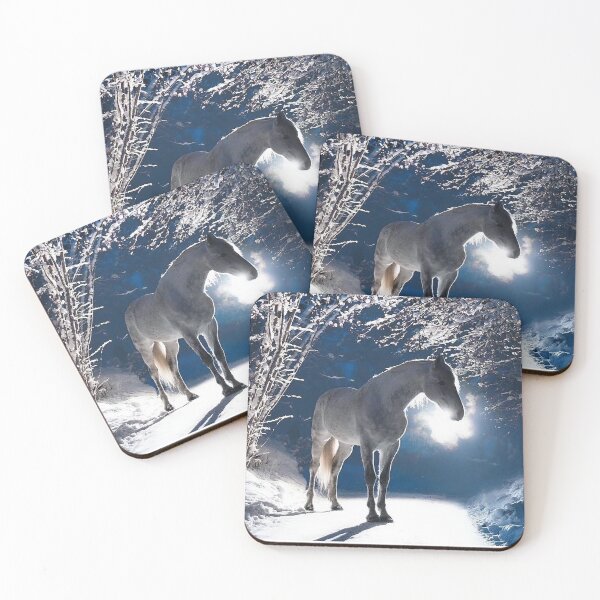 Item preview, White Horse in the Snow designed and sold by MorningFive.