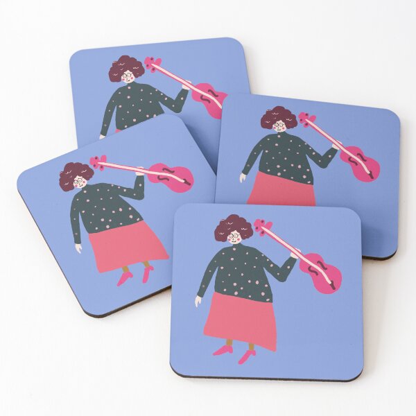 Item preview, Pink Crazy Guitar Violin Cello Viola Player Music Vintage designed and sold by VermintStudio.