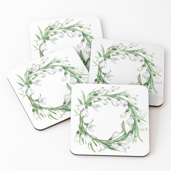 Item preview, A round wreath of snow-white snowdrops. Forest lilies. Winter flower designed and sold by Anastasiia Yurevych.