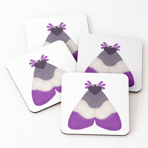 Item preview, Asexual pride moth designed and sold by Fridayscorner.