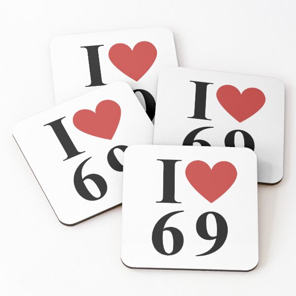 Item preview, I love 69, Love for the Number 69 designed and sold by Numbers-Art.