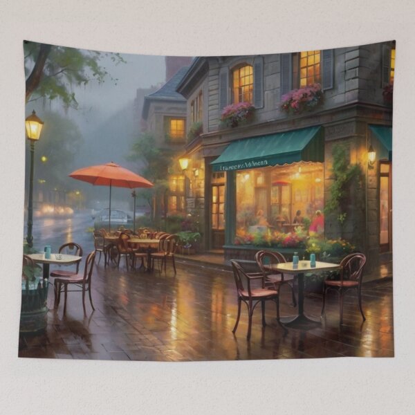 Item preview, Misty Mornings at the Street Café designed and sold by BlareBlare.