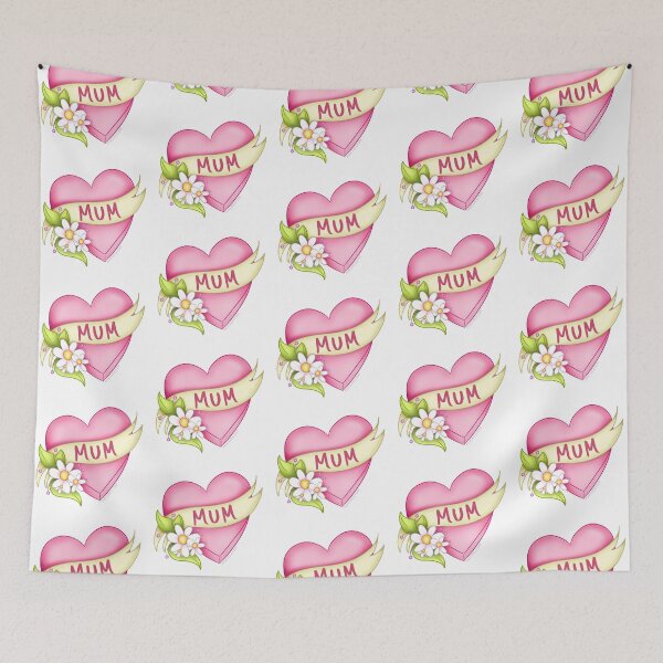 Item preview, Floral MUM Heart designed and sold by PancakeAndLoaf.