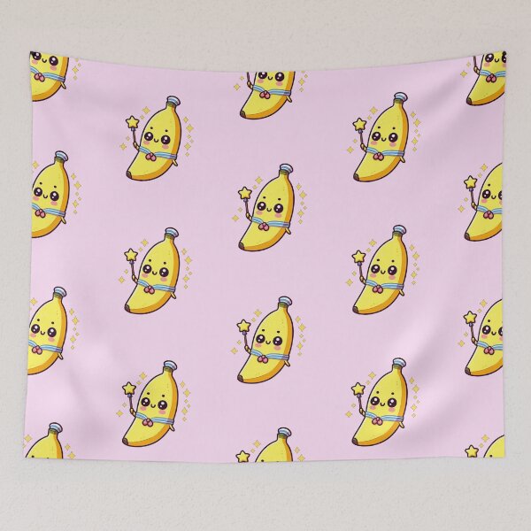 Item preview, Banana-chan here! Kawaii desu ne? - banana anime style designed and sold by Funny-Banana.