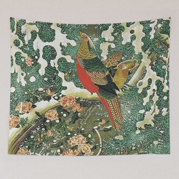 Item preview, Favourite Artist - Pheasant In A Snowy Pine Tree - Jakuchu Ito designed and sold by vmajzlik.