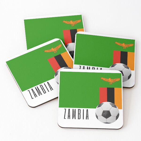 Item preview, Flag of Zambia with a Football designed and sold by Frasmosa.