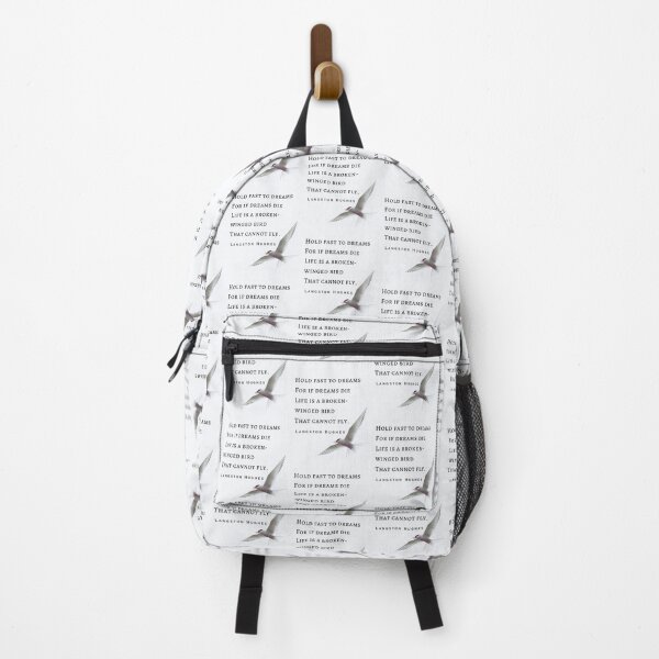 Item preview, Langston Hughes quote: Hold fast to dreams For if dreams die Life is a broken-winged bird That cannot fly. designed and sold by artbleed.