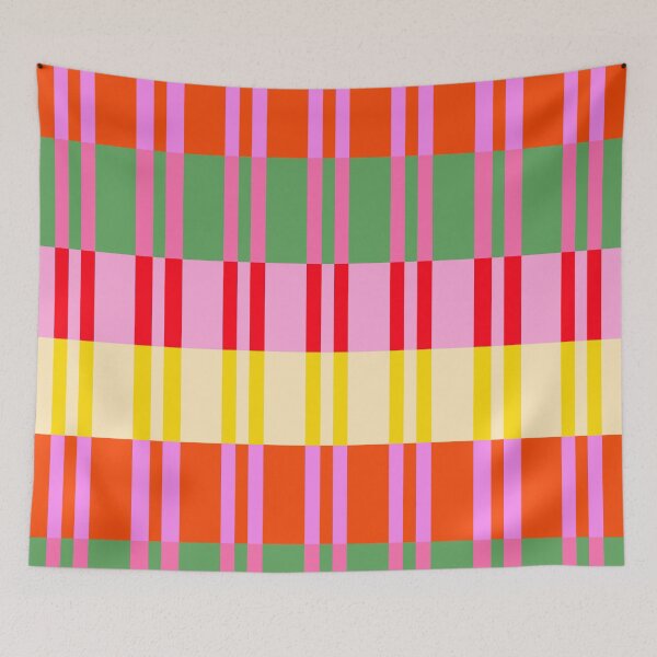 Item preview, Pink, Orange, Yellow and Green Summer Stripes designed and sold by OneThreeSix.