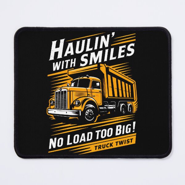 Item preview, Haulin' with Smiles: Orange and Black Trucking Dreams designed and sold by SplashTastic.