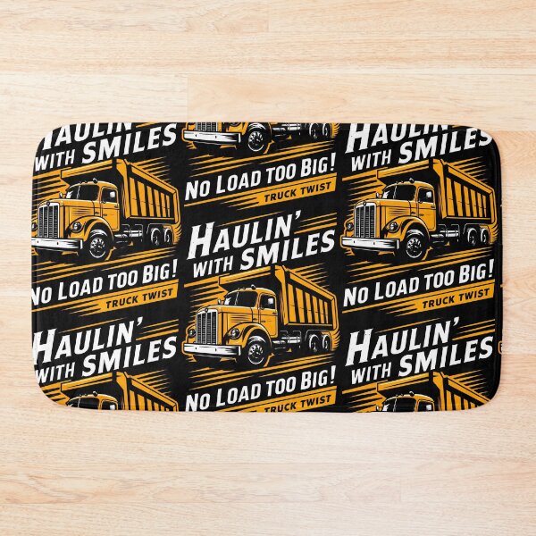 Item preview, Haulin' with Smiles: Orange and Black Trucking Dreams designed and sold by SplashTastic.