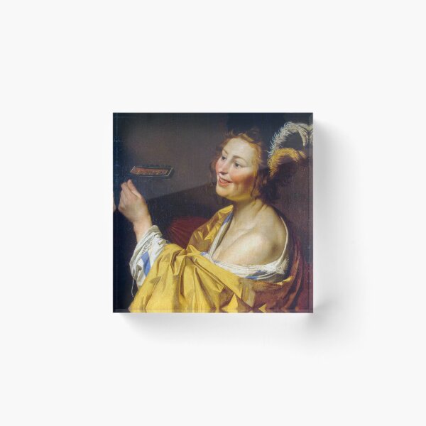 Item preview, Gerard van Honthorst Lute Player Art Print designed and sold by TheSoulOfArt.
