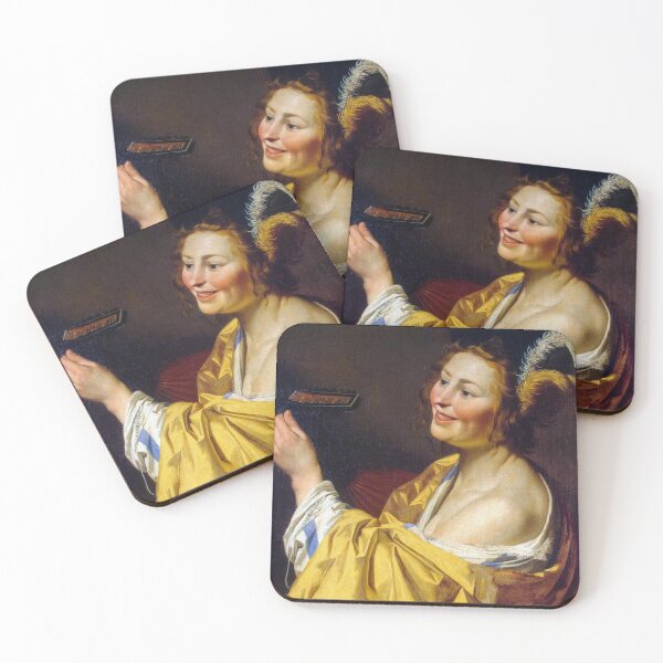 Item preview, Gerard van Honthorst Lute Player Art Print designed and sold by TheSoulOfArt.