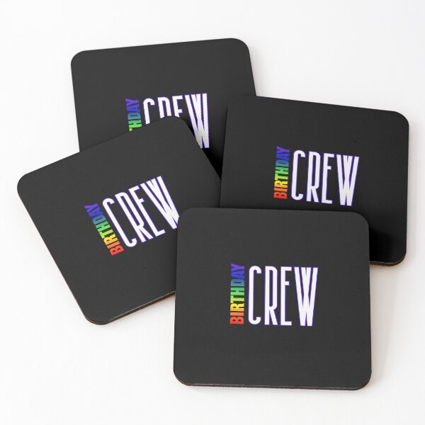 Item preview, Birthday Crew Rainbow color pride LGBTQ graphic t-shirt, rainbow text, Birthday Crew T-shirt designed and sold by PrideBeProud.