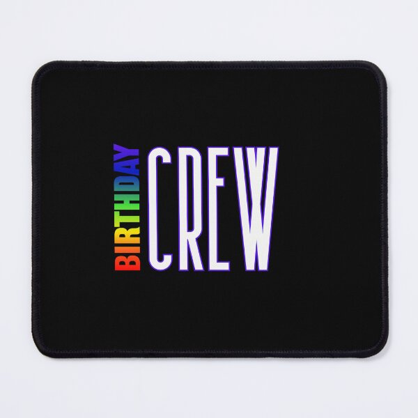 Item preview, Birthday Crew Rainbow color pride LGBTQ graphic t-shirt, rainbow text, Birthday Crew T-shirt designed and sold by PrideBeProud.