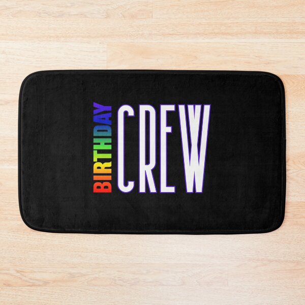 Item preview, Birthday Crew Rainbow color pride LGBTQ graphic t-shirt, rainbow text, Birthday Crew T-shirt designed and sold by PrideBeProud.