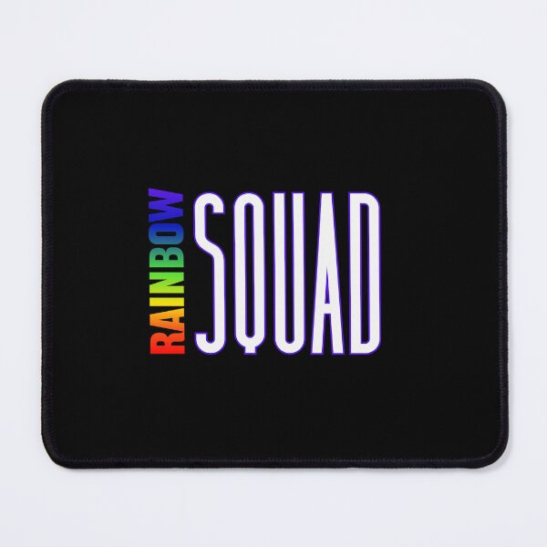 Item preview, Rainbow Squad pride color LGBTQ graphic t-shirt, rainbow text, Rainbow Squad T-shirt, Rainbow friends designed and sold by PrideBeProud.