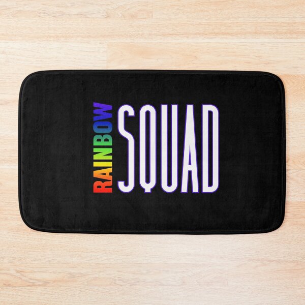Item preview, Rainbow Squad pride color LGBTQ graphic t-shirt, rainbow text, Rainbow Squad T-shirt, Rainbow friends designed and sold by PrideBeProud.
