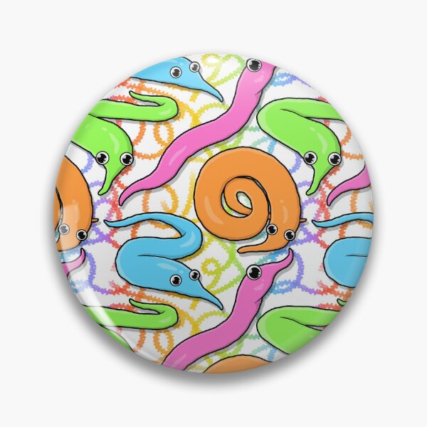 Item preview, Fuzzy Worms - Squirmles - Seamless Pattern designed and sold by Amy Farmer.