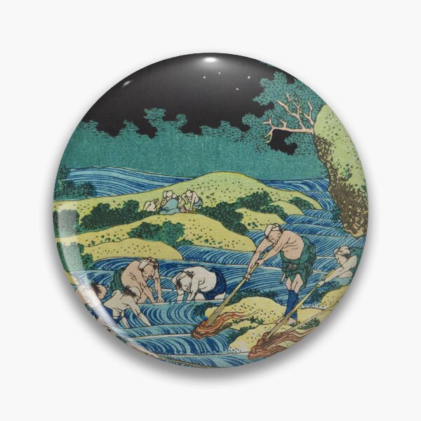 Item preview, Fishing by Fire in Kai Province by Katsushika Hokusai designed and sold by Takeda-art.