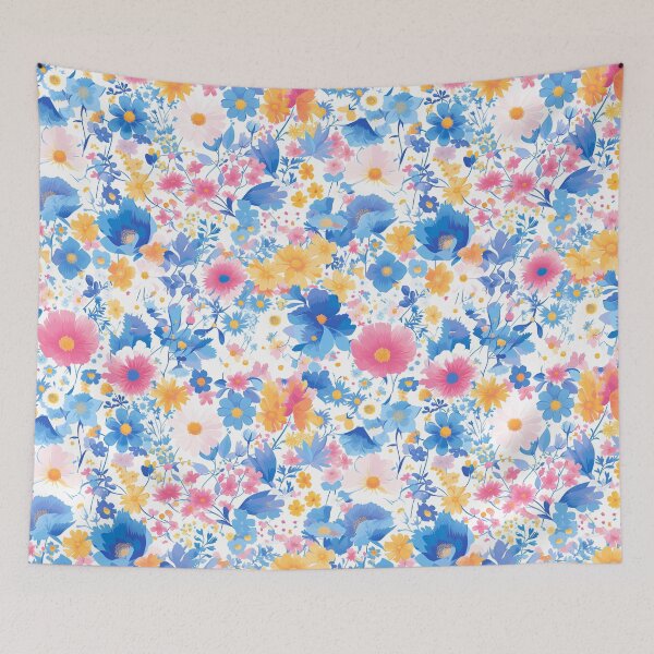Item preview, vibrant floral pattern designed and sold by Windy-market.