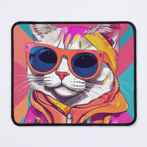 Item preview, cat with glasses designed and sold by redmoon64.
