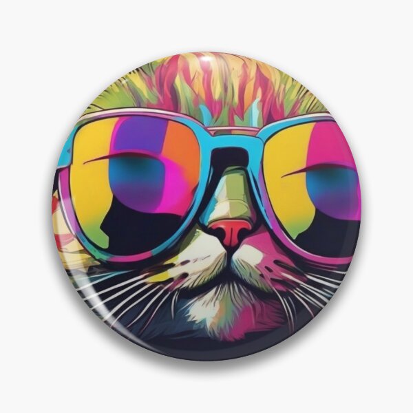 Item preview, cat with glasses 2 designed and sold by redmoon64.