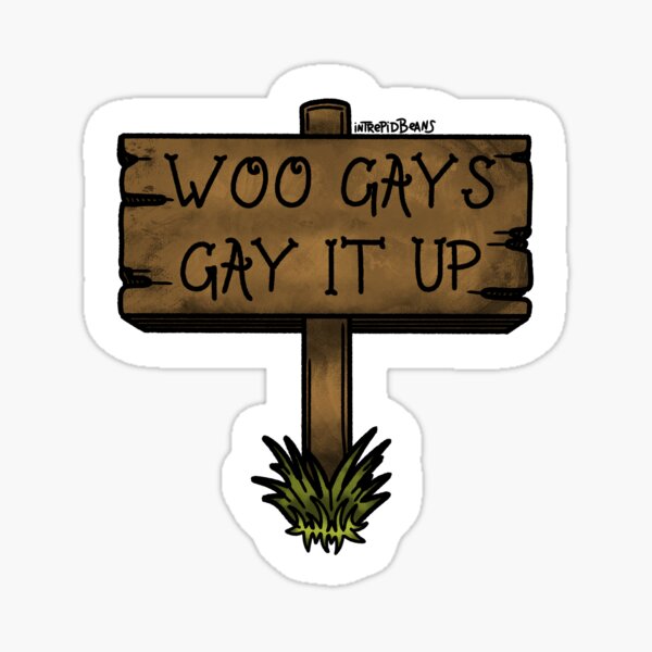 Aperçu de l'œuvre Tatouage flash « Woo Gays » créée et vendue par IntrepidBeans.