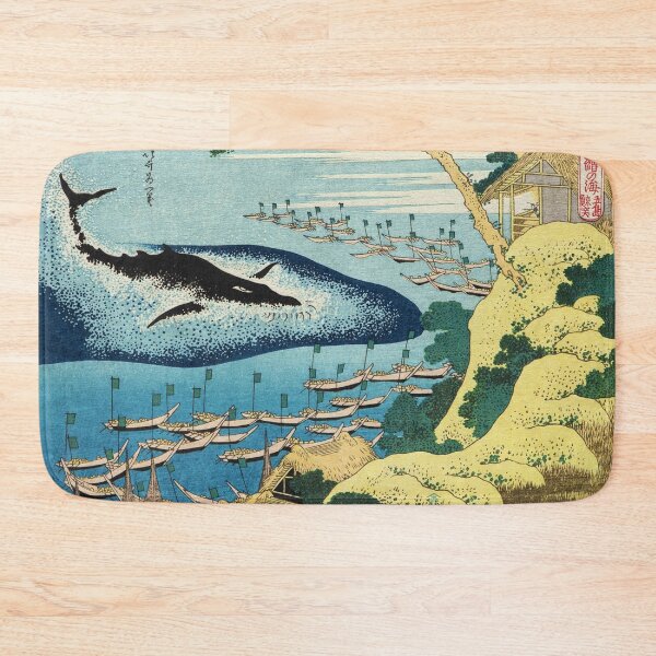 Item preview, Whaling off the Goto Coast by Katsushika Hokusai designed and sold by Takeda-art.