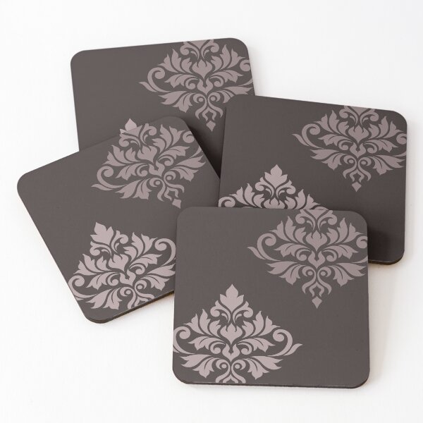 Item preview, Flourish Damask Art II Taupes designed and sold by NataliePaskell.