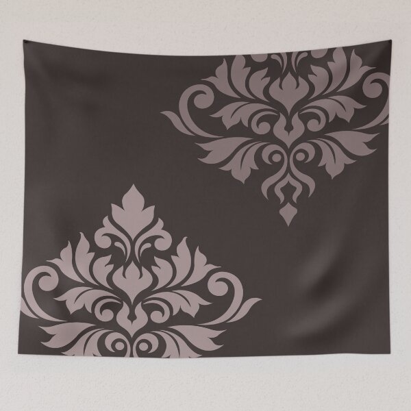 Aperçu de l'œuvre Flourish Damask Art II Taupes créée et vendue par NataliePaskell.