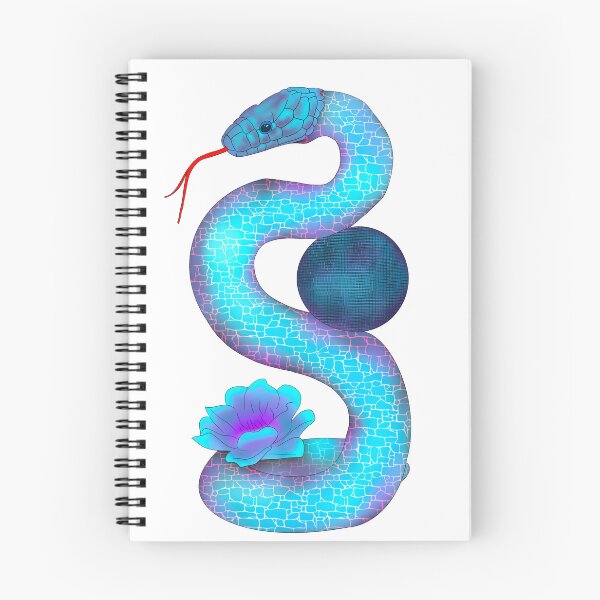 Item preview, Rainbow snake with a flower designed and sold by Vioreldraws.