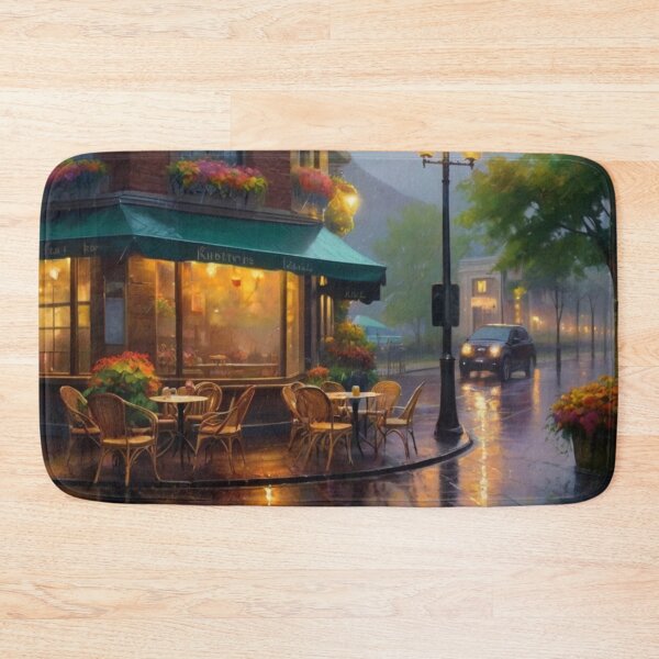 Item preview, Rainy Reflections at the Corner Café designed and sold by BlareBlare.