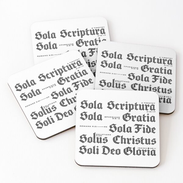 Item preview, Five Solas Old English Typography Wall designed and sold by 2fivequotes.