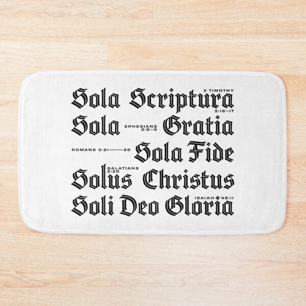 Item preview, Five Solas Old English Typography Wall designed and sold by 2fivequotes.
