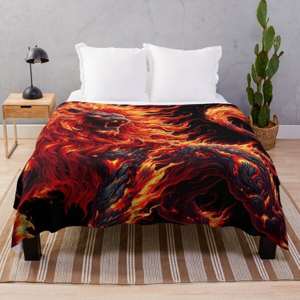 Item preview, Lava Fire Lion, Ai Generated Art designed and sold by ACC .