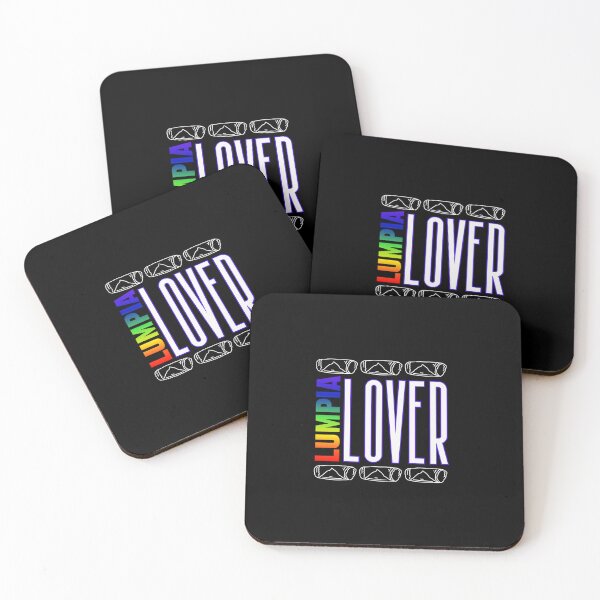 Item preview, Lumpia Lover, rainbow pride color, LGBTQ graphic t-shirt, Lumpia graphic and rainbow text, Lumpia over T-shirt, foodie lover,  designed and sold by PrideBeProud.