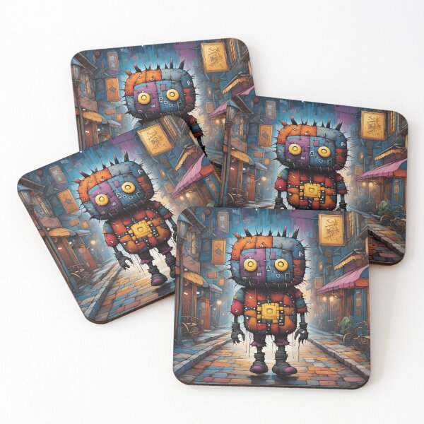 Item preview, Patchwork Colorful Cute Creature Funny Creature designed and sold by ShaViArt.
