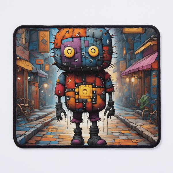 Item preview, Patchwork Colorful Cute Creature Funny Creature designed and sold by ShaViArt.