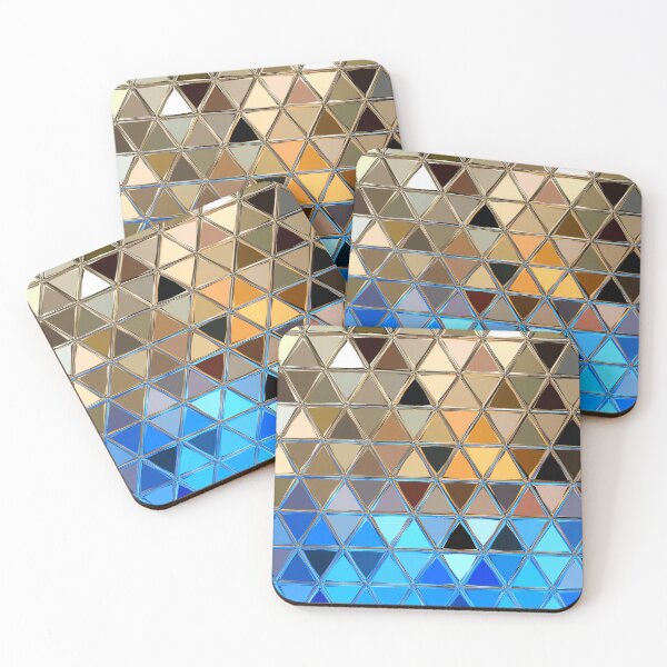 Item preview, BLUE TRIANGLES designed and sold by MargoGallery.