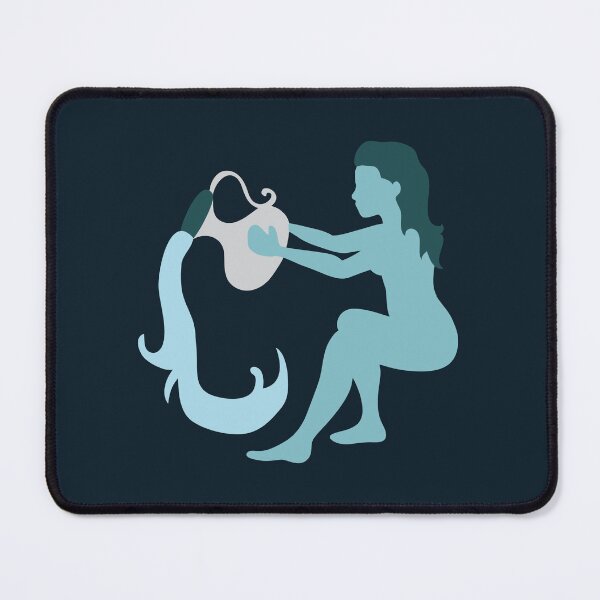 Item preview, Little Lady Aquarius | Horoscope Vector Art designed and sold by Karli Mogen.